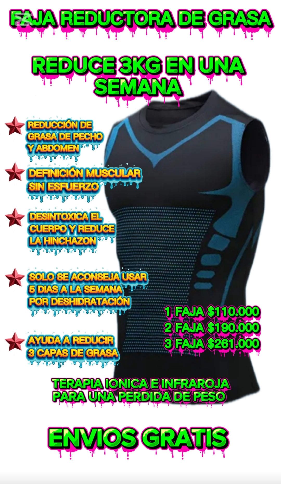 🔥“Activa tu figura con la Faja Ionizada: quema grasa mientras moldeas tu cuerpo”🔥