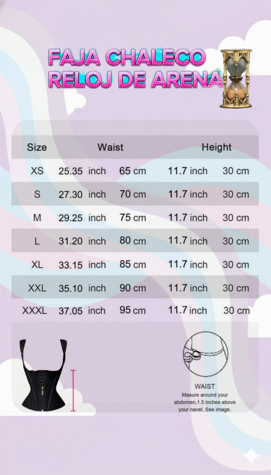 🌸Faja Chaleco Reloj de Arena: tu secreto para una figura perfecta🌸