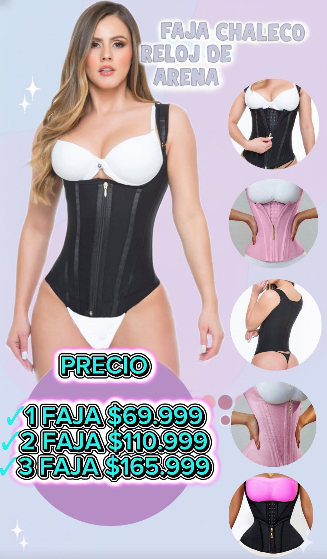🌸Faja Chaleco Reloj de Arena: tu secreto para una figura perfecta🌸